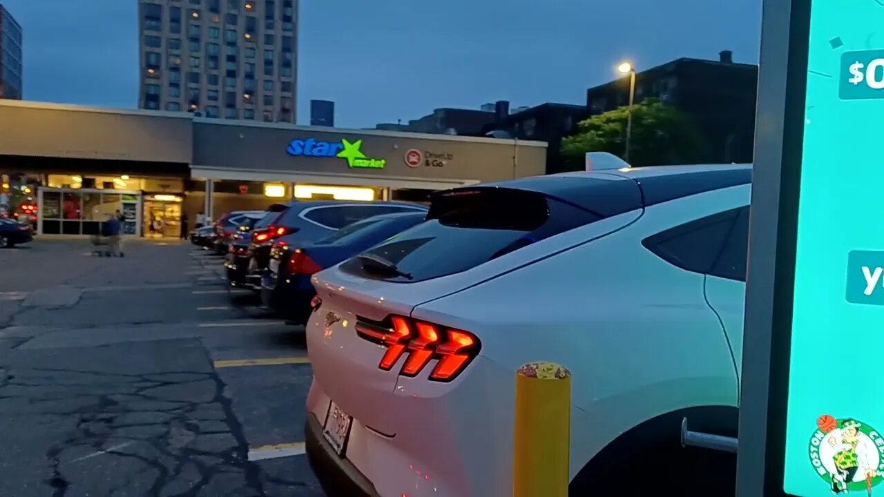 electric vehicle charging stations at Star Market in the Fenway