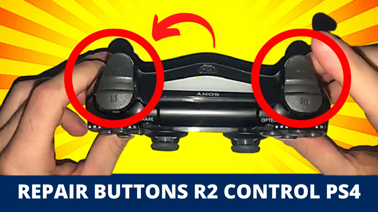 ✅ How to FIX BROKEN R2 + L2 Buttons on PS4 CONTROLLER 2020👍🎮💥