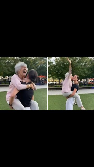 Woman and her 93-year-old grandma recreate special dancing moment
