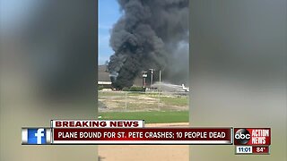 Plane bound for St. Pete crashes