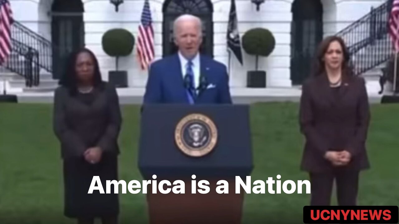 Joe Biden says America is a Nation of ???