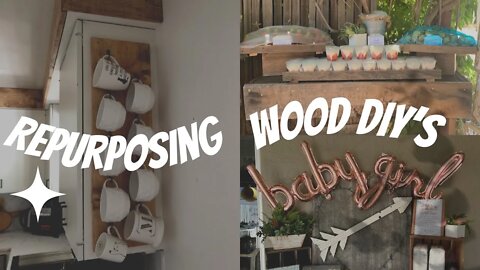 Two Fun Ways to Repurpose Wood | SARAH & BRANDON'S BABY SHOWER