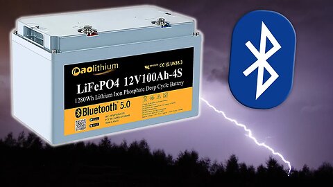 AOLithium 12V 100AH LifePO4 Battery with Bluetooth