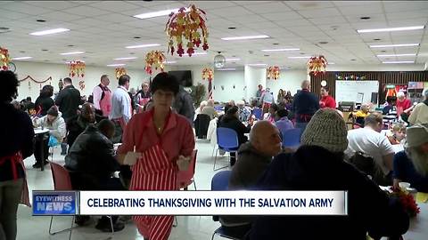 Celebrating Thanksgiving at the Salvation Army