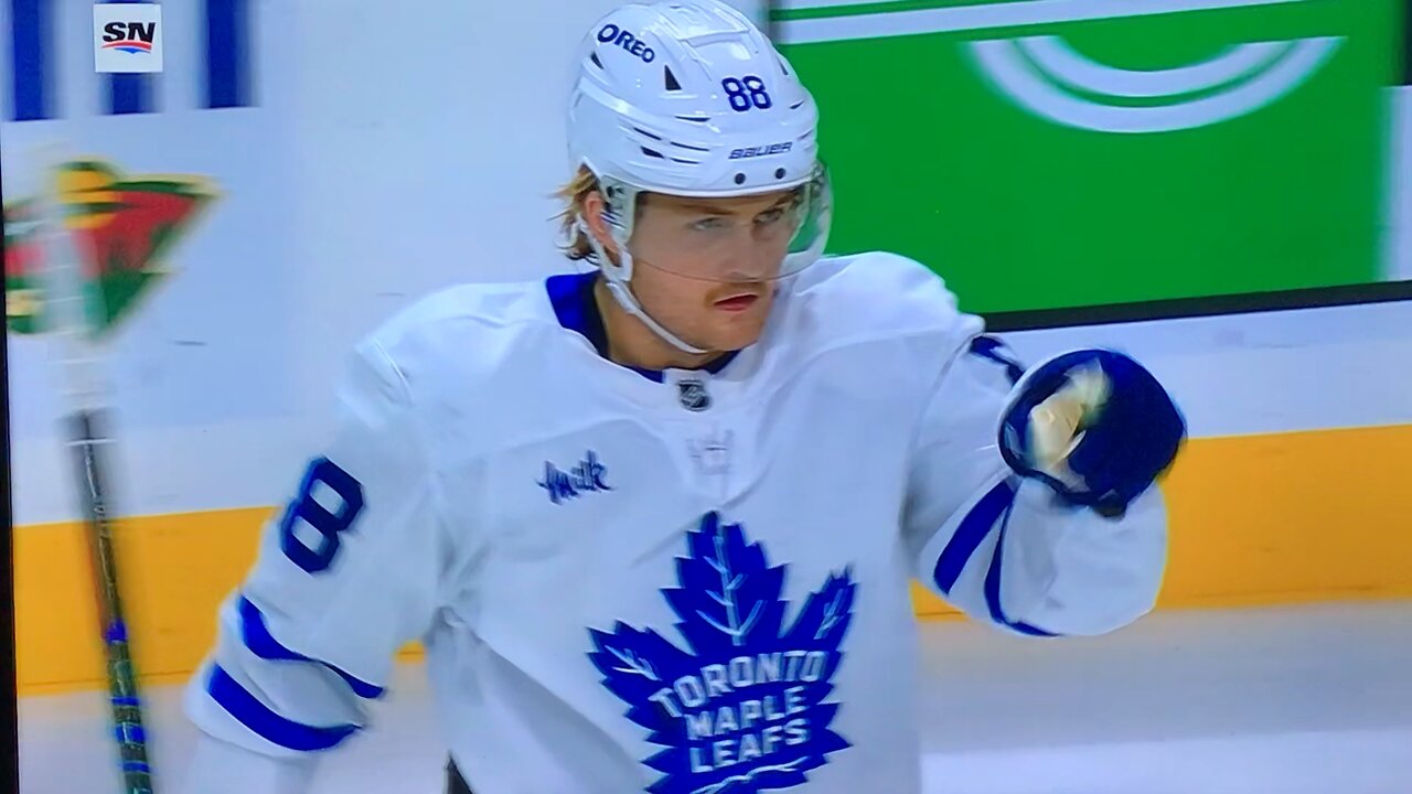 Maple leafs RW #88 William Nylander PP🥅(9)🏒One-Timer Goal