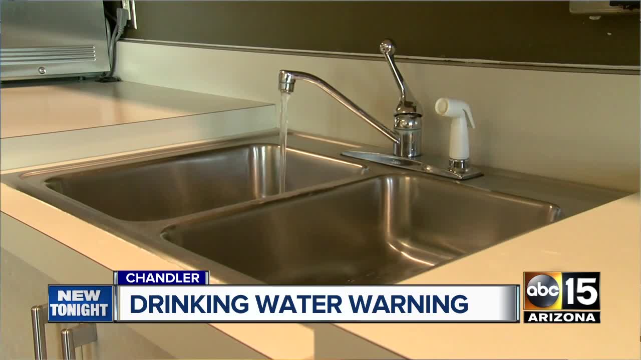 City of Chandler issues drinking water warning