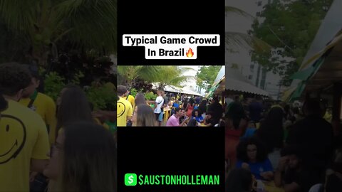 Typical Game Crowd In Brazil