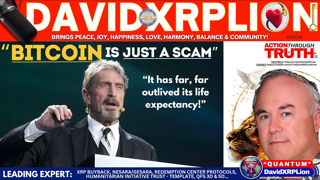 DavidXRPLion JOHN McAFEE BITCOIN HAS FAR OUTLIVED ITS LIFE EXPECTANCY MUST WATCH