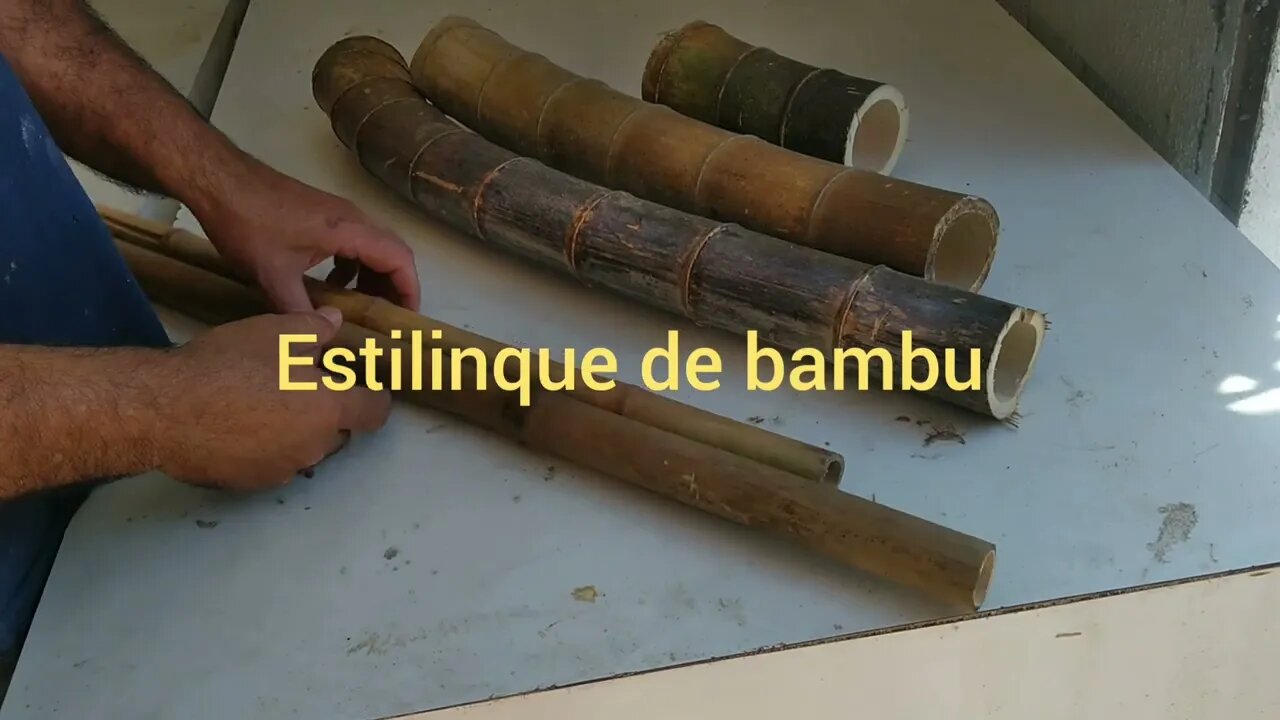 como fazer estilingue, setra, atiradeira de bambu@bambutotal