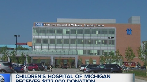 Children's Hospital of Michigan receives $172,000 donation