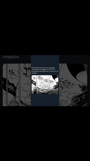 one Piece scan 1080 Barbe Noire et/ou son équipage qui débarque sur EggHead