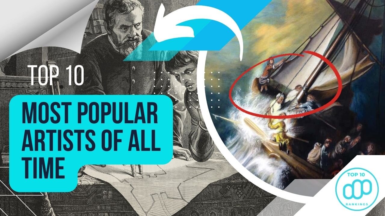 Top 10 Most Popular Artists of All Time - The Historic Artist #top10rankings