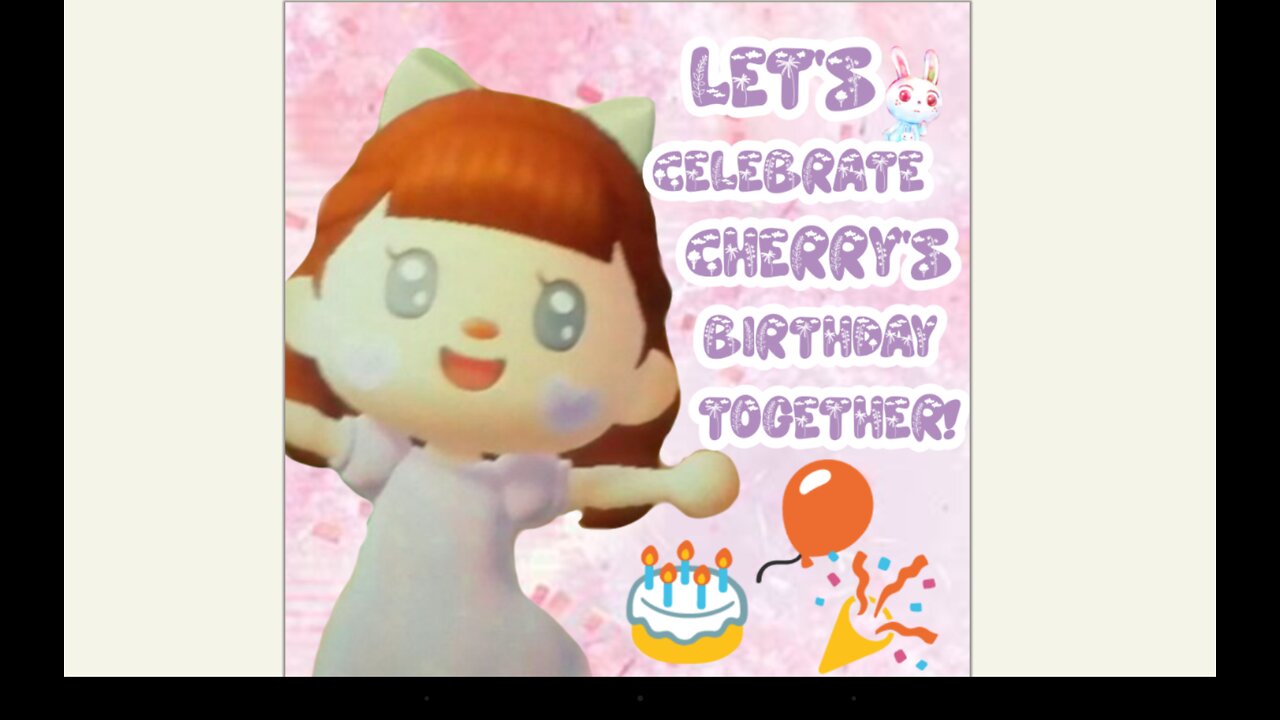 Let's Celebrate Cherry's Birthday in Animal Crossing! Animal Crossing New Horizons #5