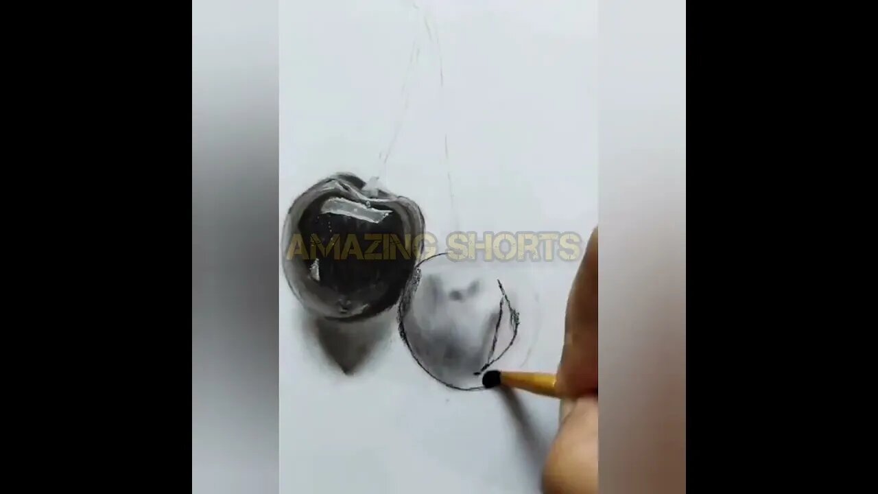 Amazing Drawing Work CHERRIES #shorts #short #drawing