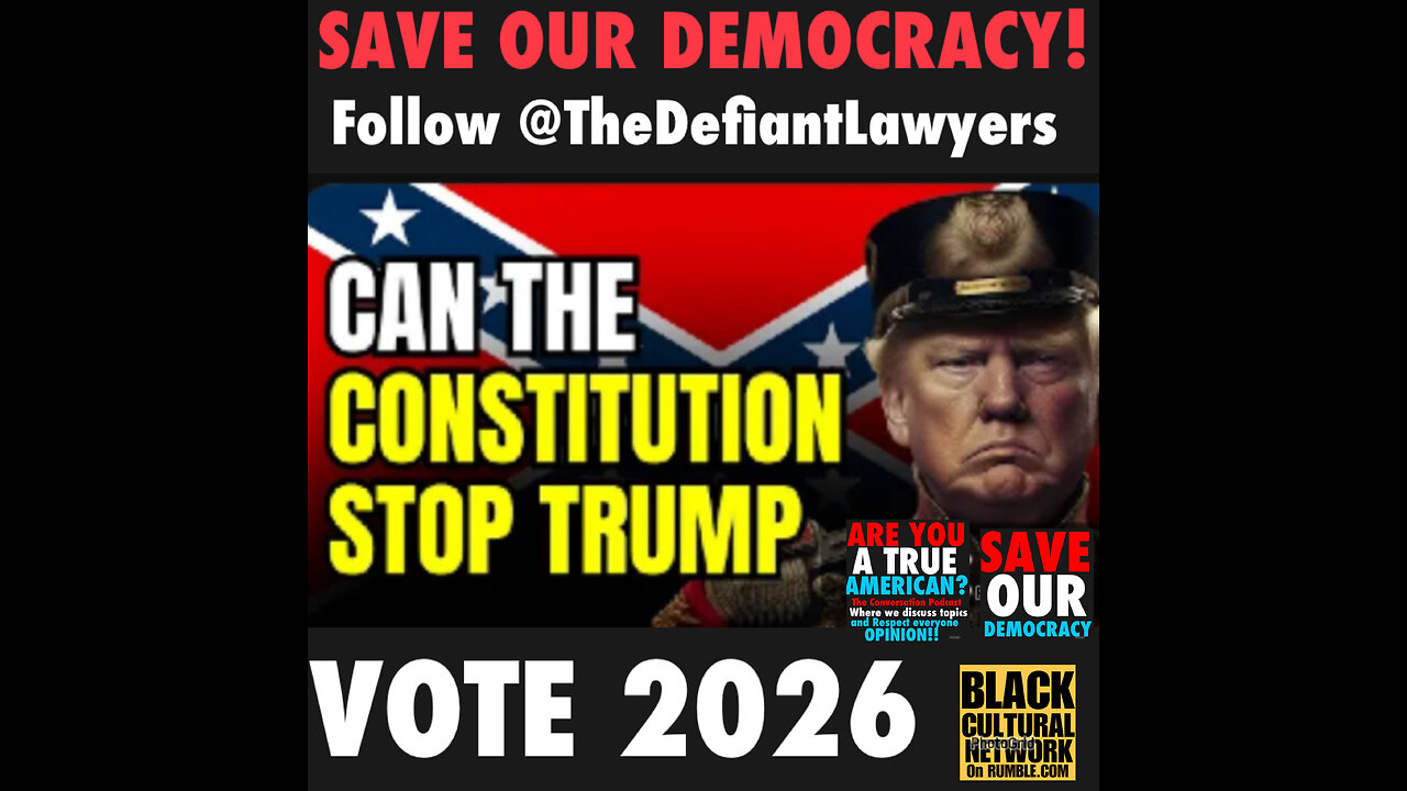 SOD #29 Can the Constitution stop Donald Trump and his evil ways