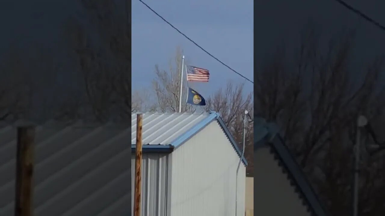 Windy day in Shelby, MT