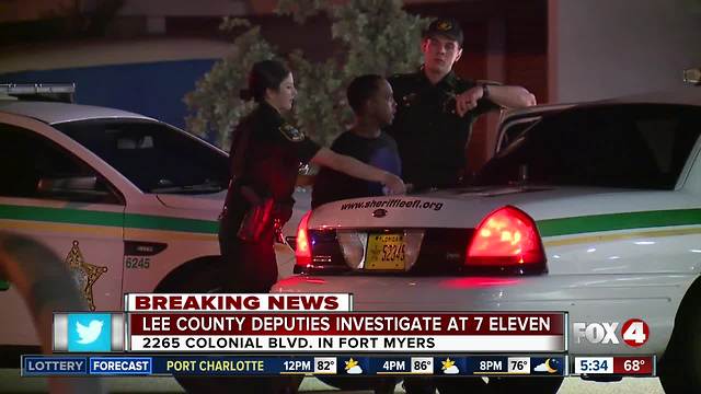 LCSO investigates early morning scene at a 7-Eleven in Ft. Myers
