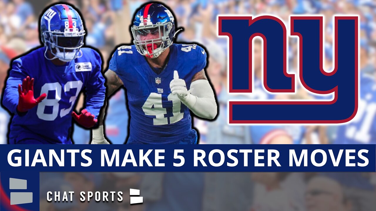 Giants Make 5 Roster Moves To Get Down To 80 Man Roster Limit Ft Ricky Seals-Jones