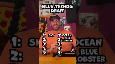 Who Won The Things That Are Blue Draft!! #fyp #draft #podcast #blue #friends #funny #sky