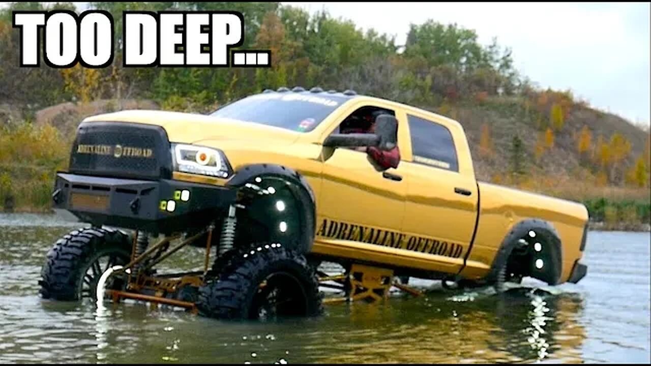 I SUNK My $160K SEMA Truck In A Pond...