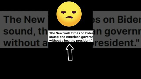 NYT Said THIS About the Health of the President 🤦‍♂️ #shorts #joebiden #newyorktimes #ridiculous