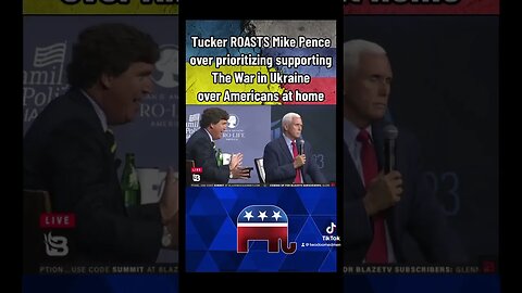 Tucker ROASTS Mike Pence for prioritizing supporting the War In Ukraine over Americans at home