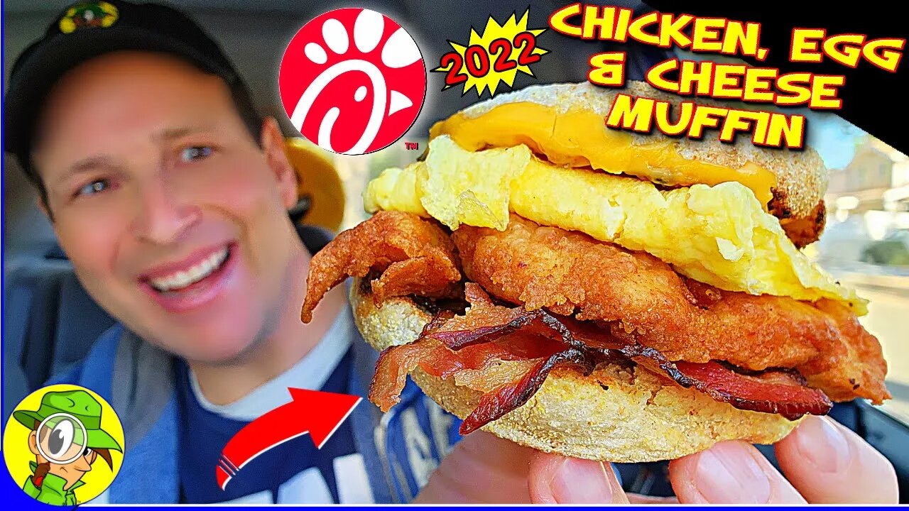 Chick-fil-A® 🐄 CHICKEN, EGG & CHEESE MUFFIN 2022 Review 🐔🍳🧀 | Peep THIS Out! 🕵️♂️