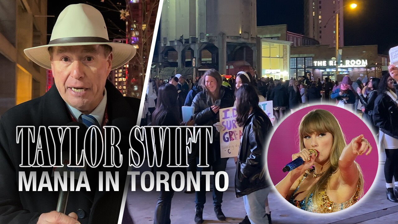 Swifties weigh-in on Kamala Harris at the Toronto SkyDome