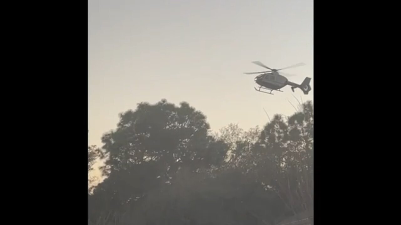 Helicopter on Golf Course