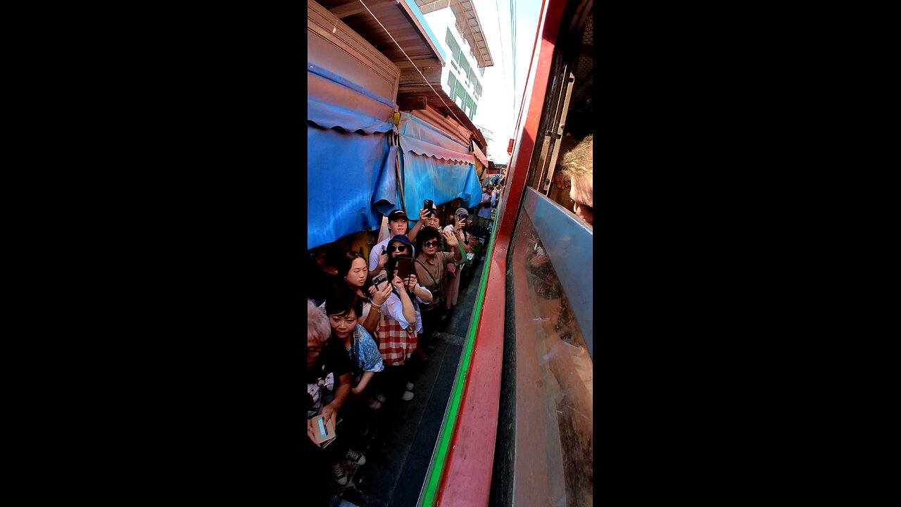 Maeklong Market Train Thailand