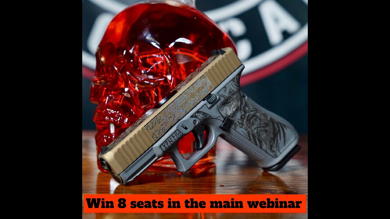 GLOCK 45 BURNT BRONZE VIKING CROW 9MM MINI #2 FOR 8 SEATS IN THE MAIN WEBINAR