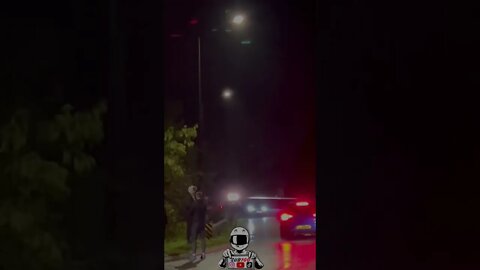 BMW DRIVER LOSES CONTRIL