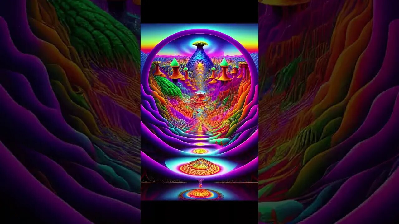 Psychedelic Mushroom🍄PT6 Palace art#shorts