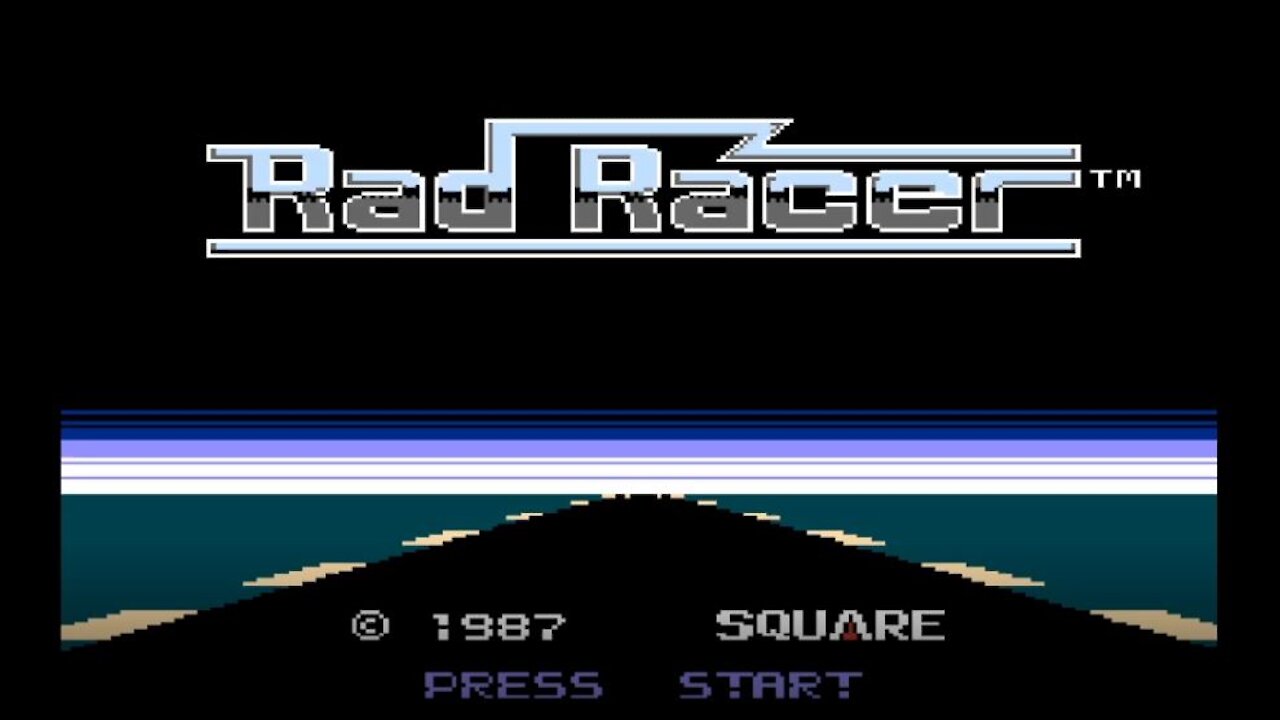 Rad Racer 1987 NES (Gameplay)