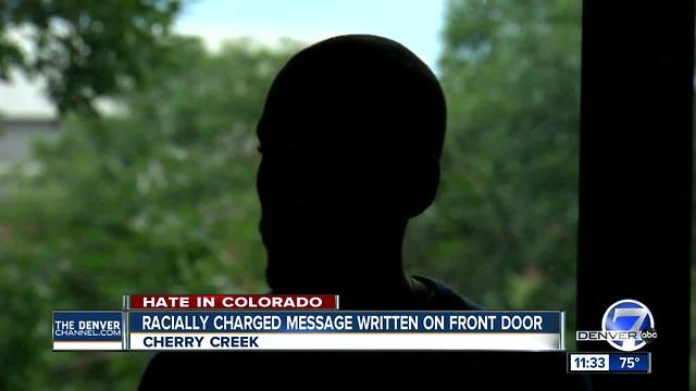 Hate speech scrawled on man's door in Cherry Creek neighborhood