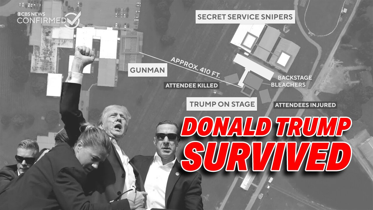 DONALD TRUMP MIRACULOUSLY SURVIVES ASSASSINATION ATTEMPT ON CAMPAIGN TRAIL