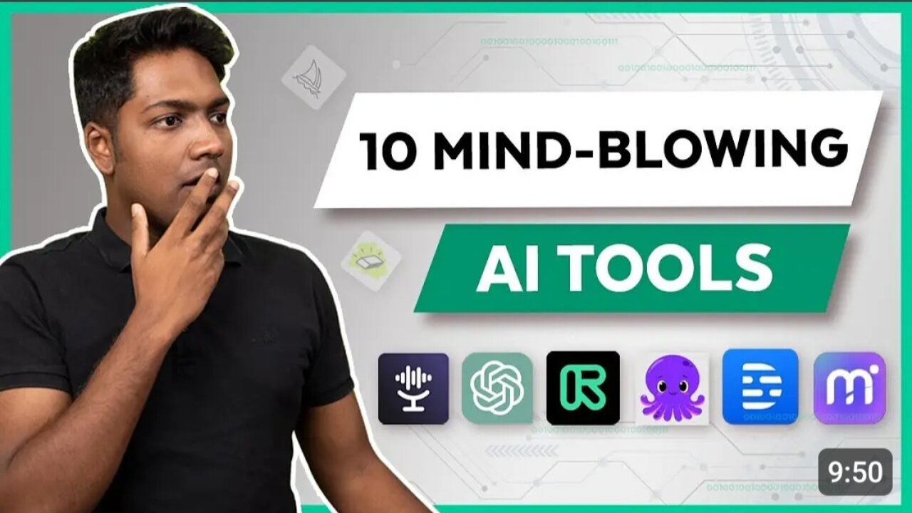 Top 10 Artificial Intelligence Mind Blowing😀 Tools You Need To See Now!