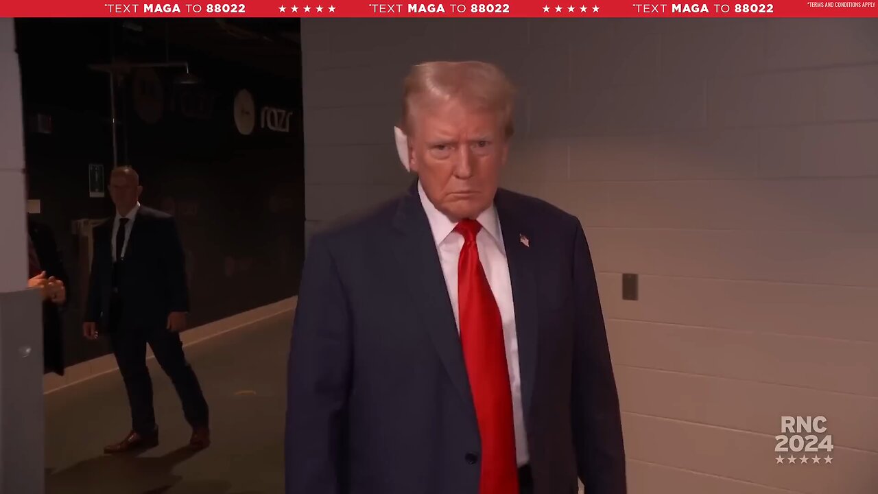 President Donald Trump first public appearance after assassination attrmpt