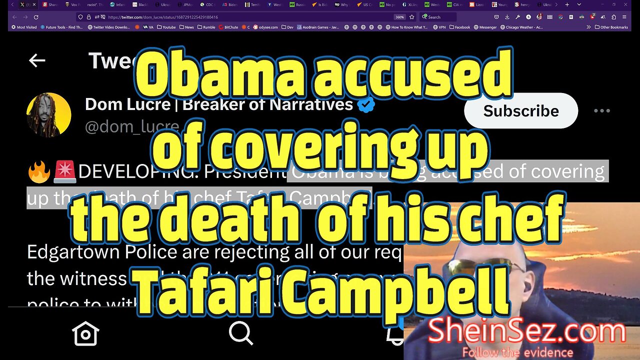 Obama accused of covering up death of his chef Tafari Campbell-SheinSez 251