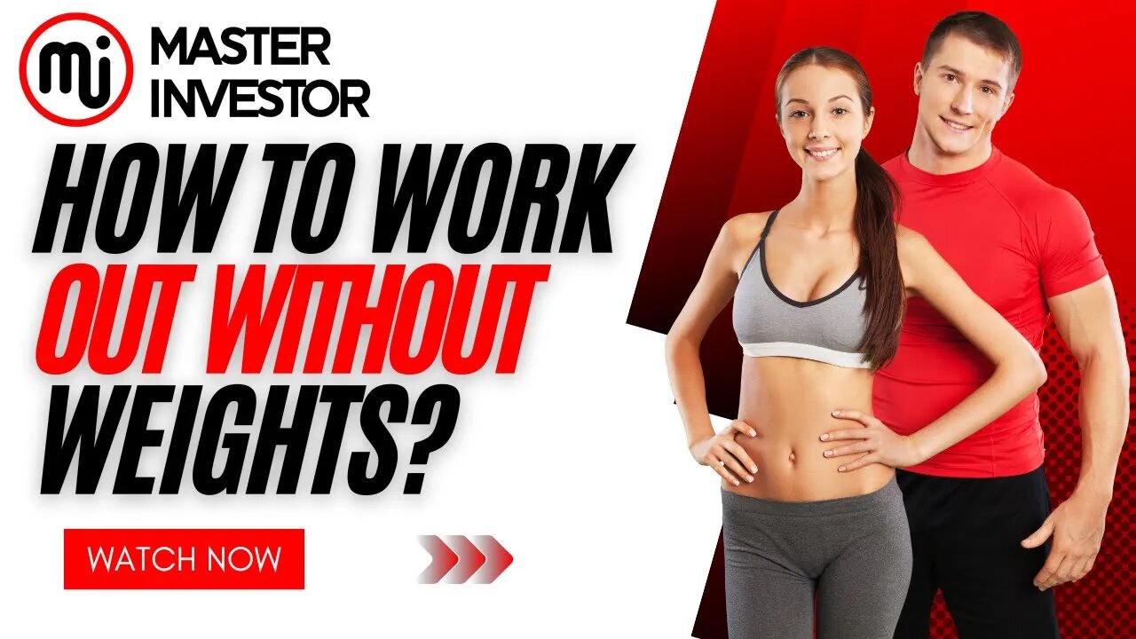 How to workout without weights? (HEALTH & FITNESS) MASTER INVESTOR #masterinvestor #fitness #gym