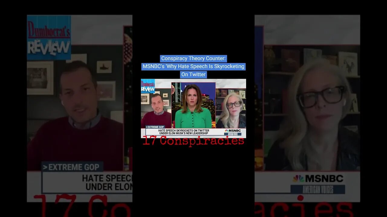 #Conspiracy #Theory #Counter: #MSNBC's 'Why #Hate #Speech Is Skyrocketing On #Twitter'