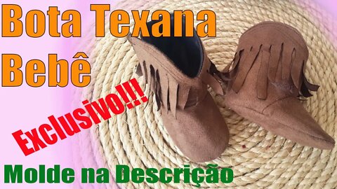 Como Fazer Bota Texana Bebê