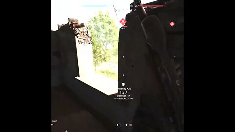 Battlefield V Sniper Battle From The Top Floor of Damaged House #Shorts