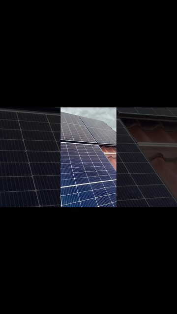 Photovoltaik Module Montage.
