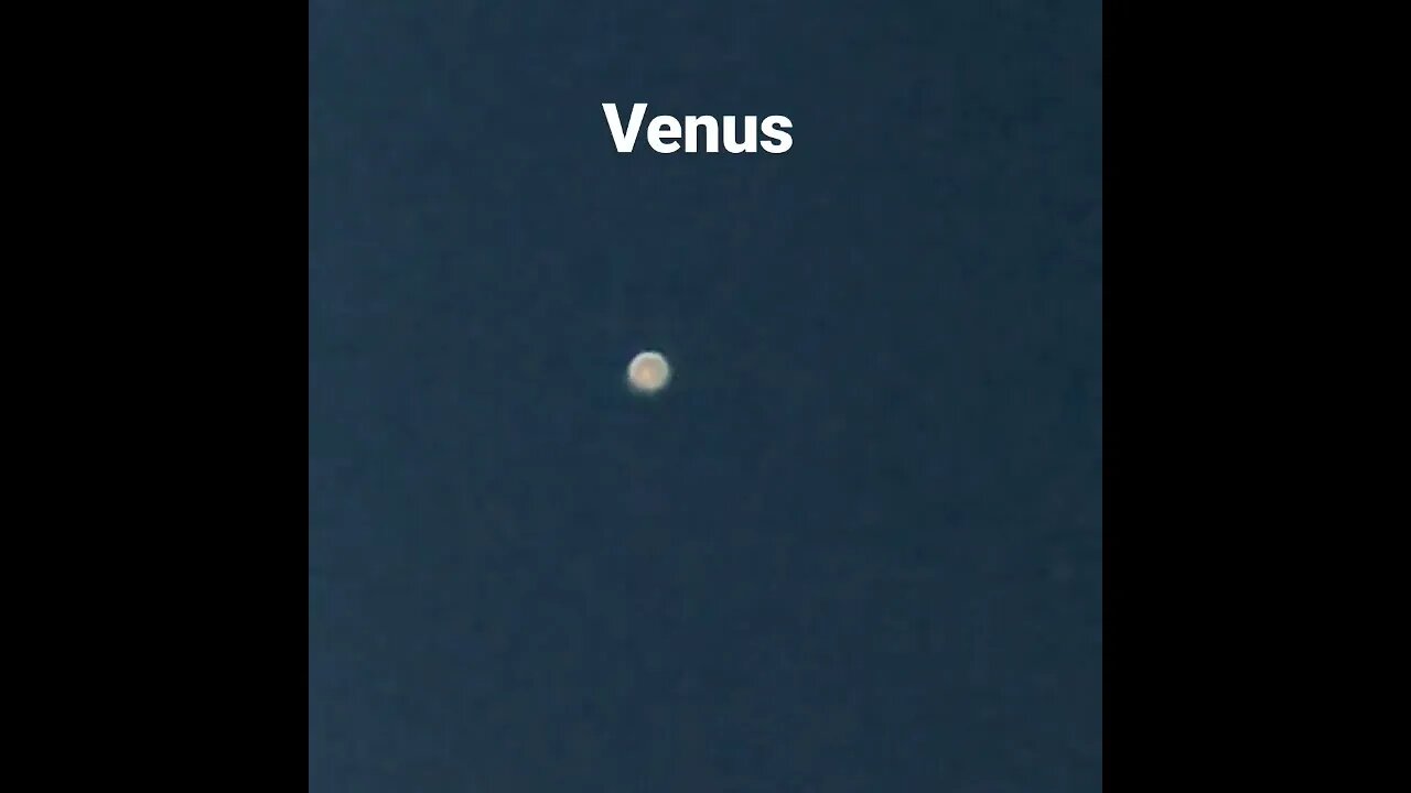 Planet Venus in The Night Sky