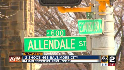 Double Shooting in Baltimore