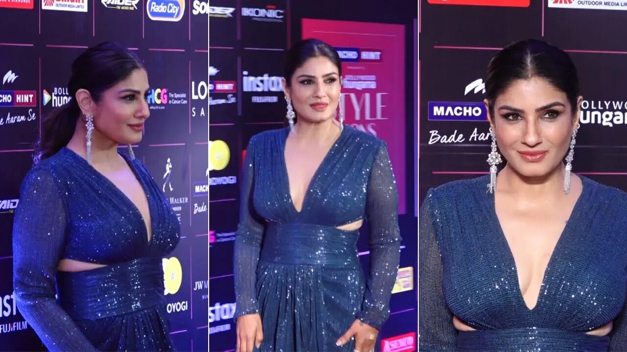 Raveena Tandon At Bollywood Hungama Style Icons Awards 2023 💃❤️