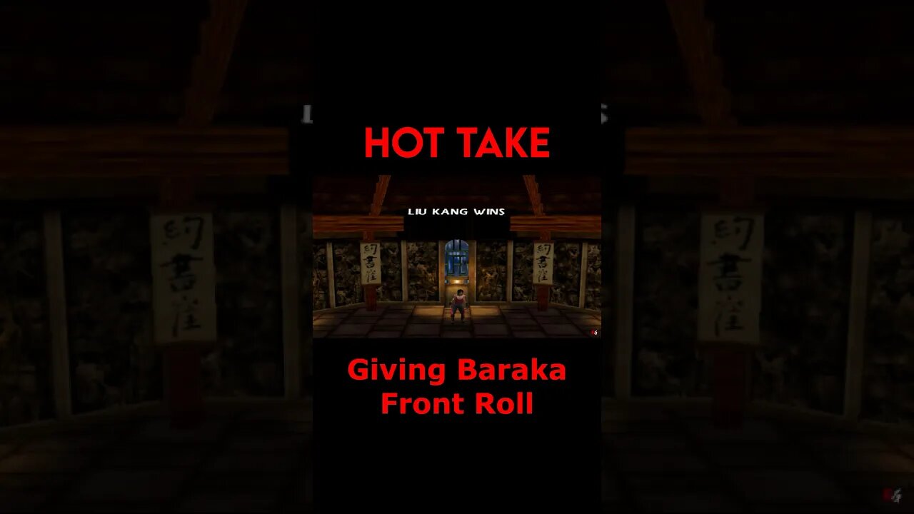 Mortal Kombat Gold: Hot Take - Giving Baraka Front Roll #Shorts