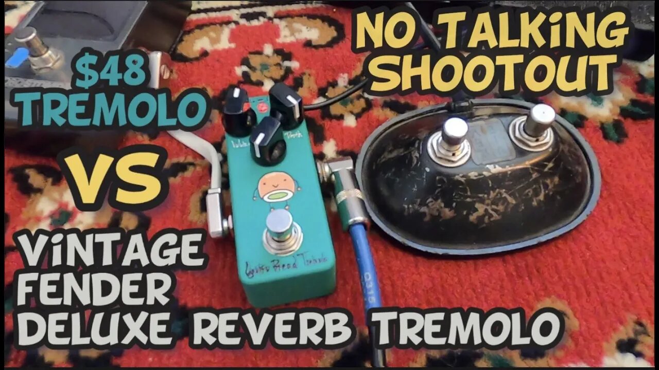 Effects Bakery Uguisu Bread Tremolo vs Vintage Fender Amp Tremolo - No Talking Shootout