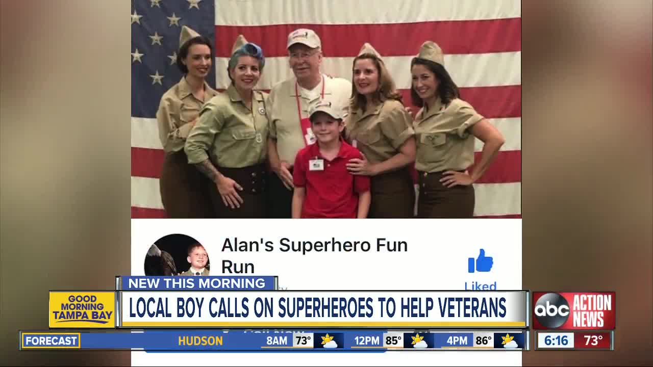 Local 12-year-old needs you to pull on a superhero costume and help raise money for military veterans